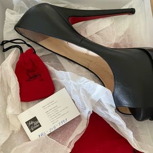 Christian Louboutin Authentic black leather heels